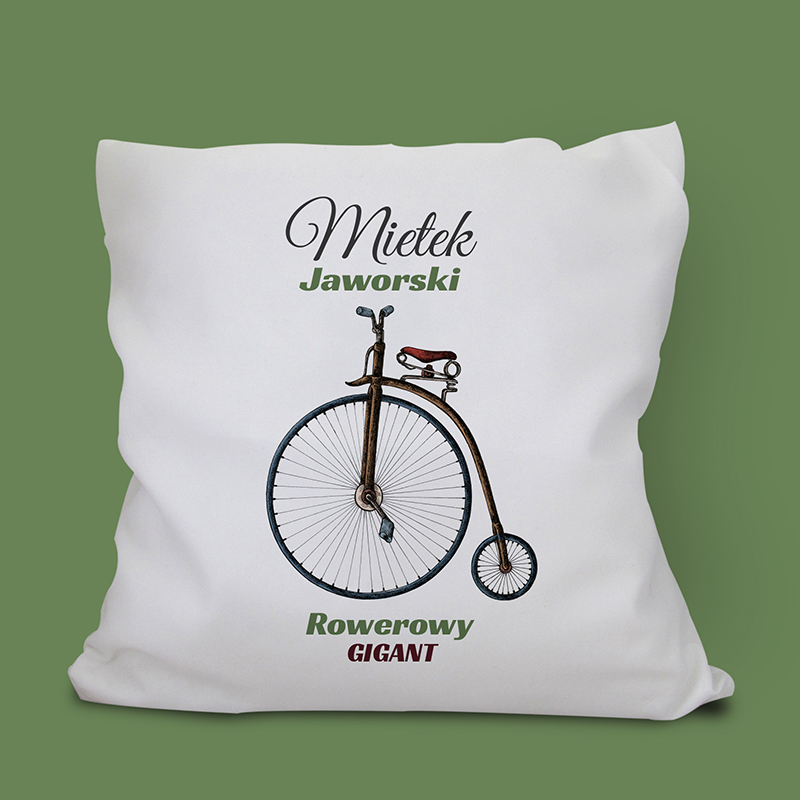 Poduszka z rowerem (personalizowana)