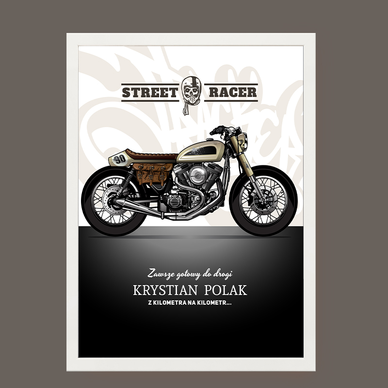Plakat motocyklowy