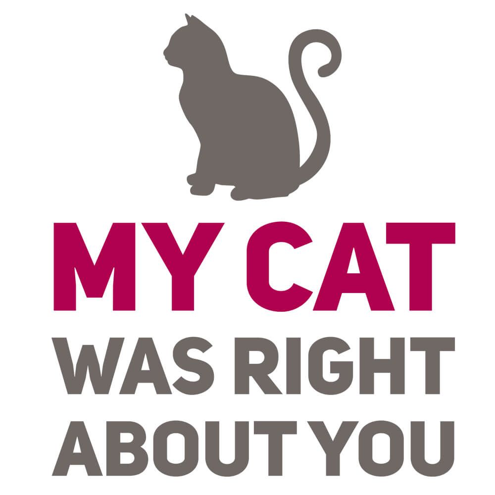 Koszulka z zabawnym napisem dla właścicieli kota