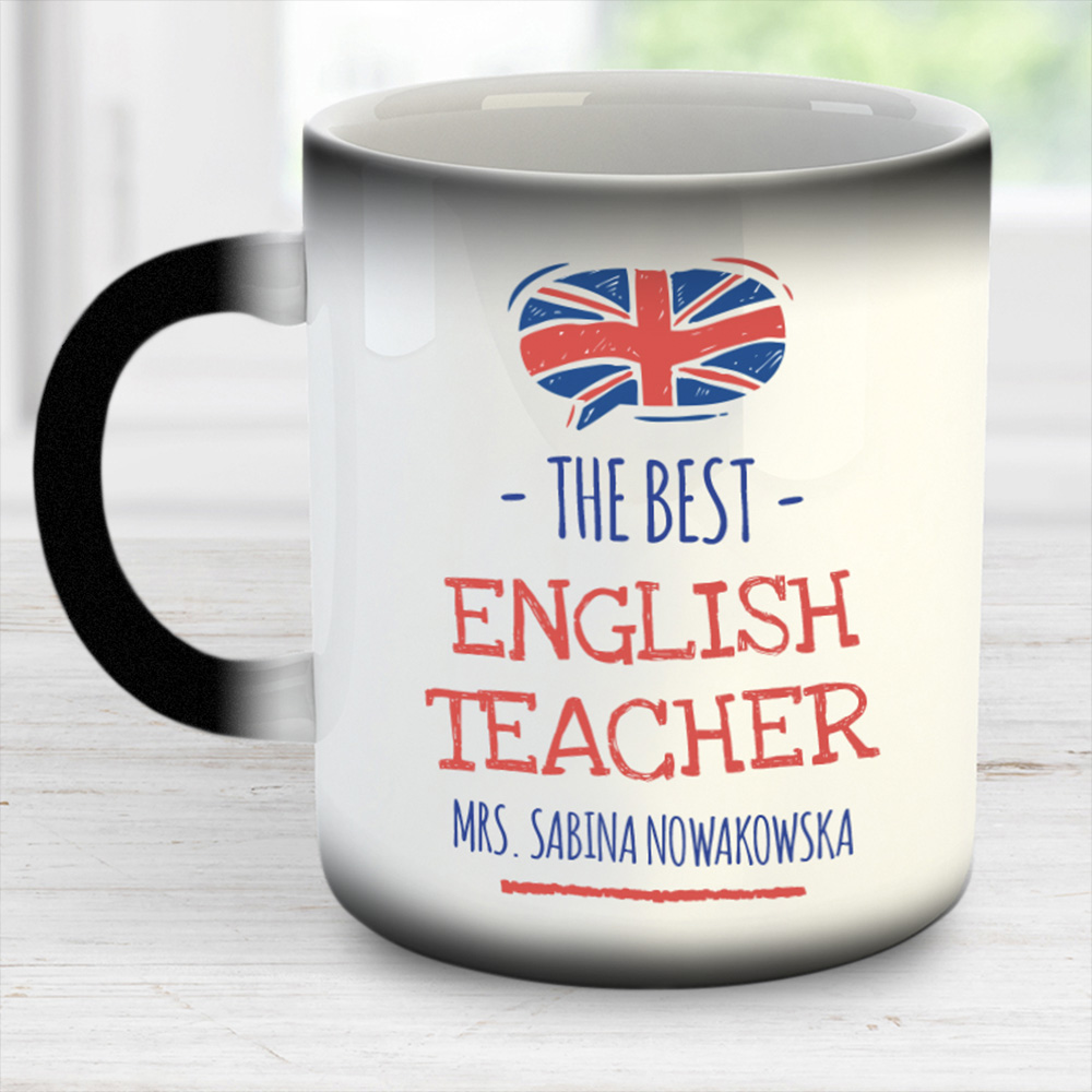 Magiczny kubek dla nauczyciela angielskiego