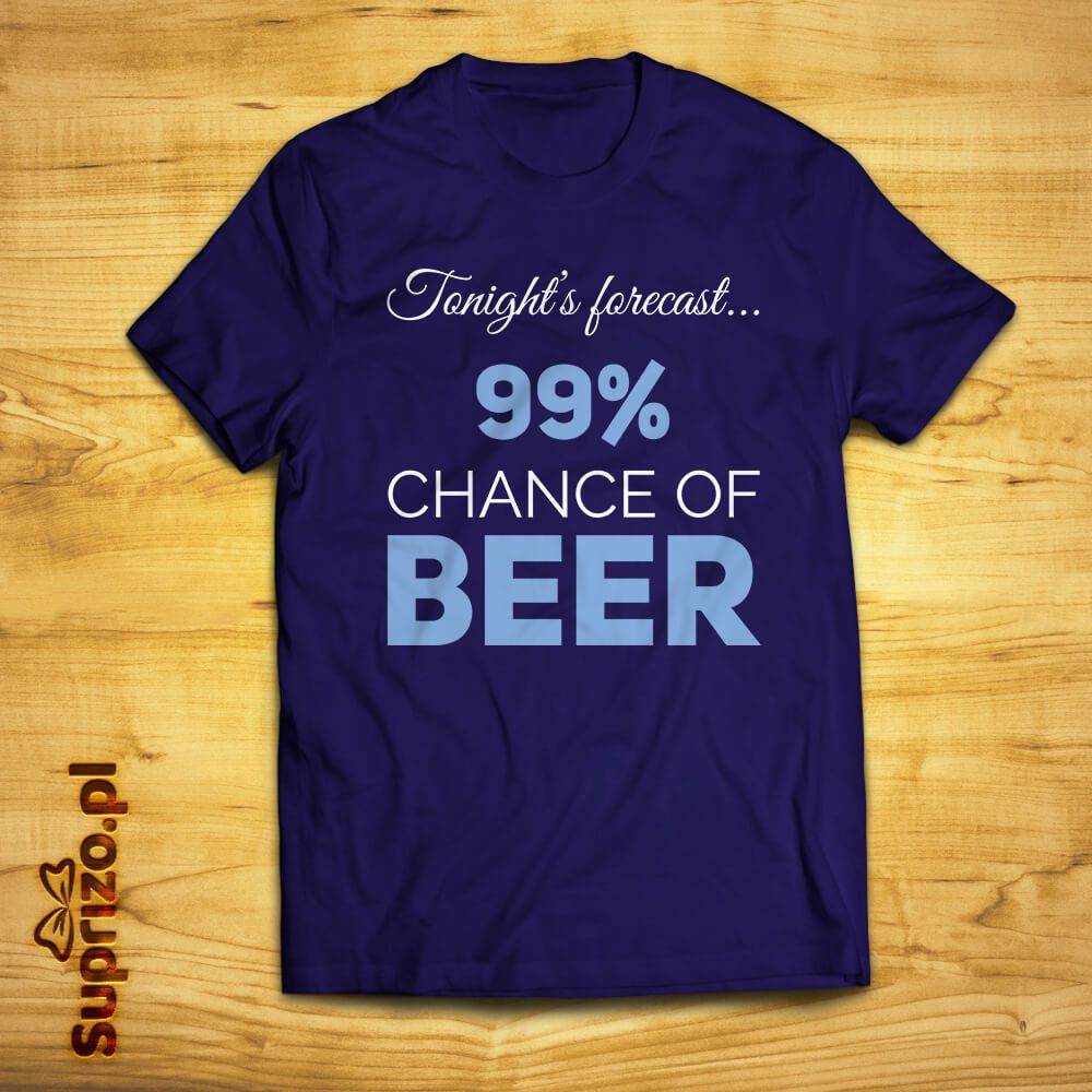 Koszulka z napisem dla wielbiciela piwa