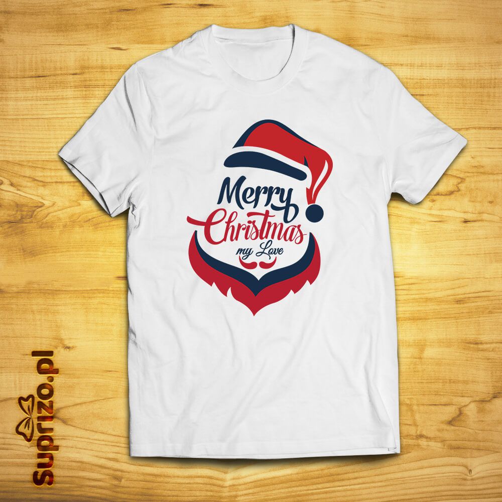 Koszulka ze świątecznym nadrukiem w Mikołaja