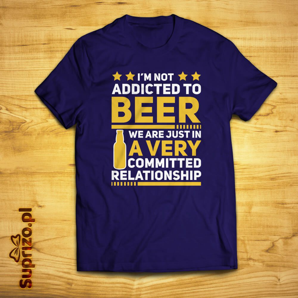 Koszulka z zabawnym mottem piwnym